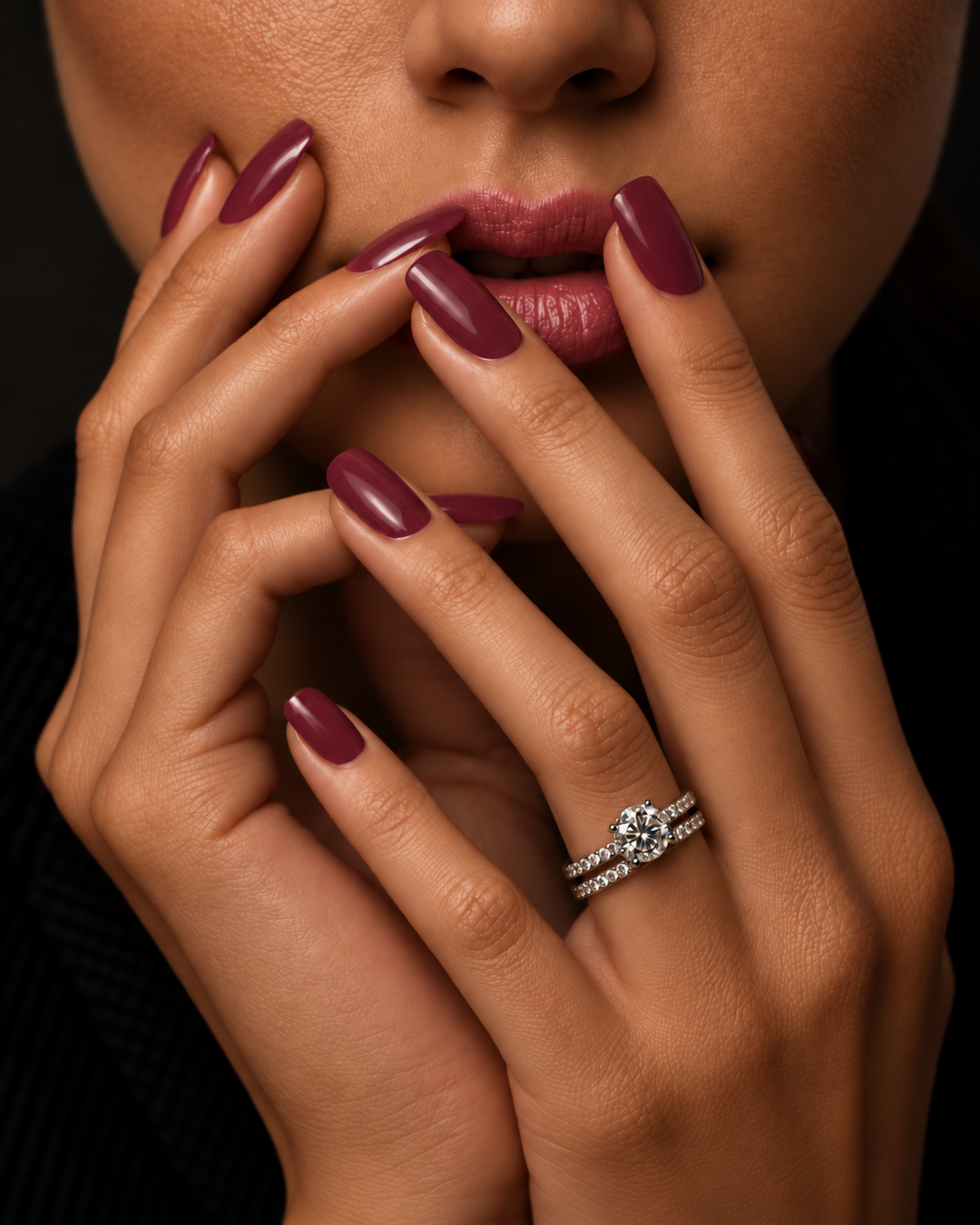 1 Carat True Love Duo Stackable Ring worn by a woman