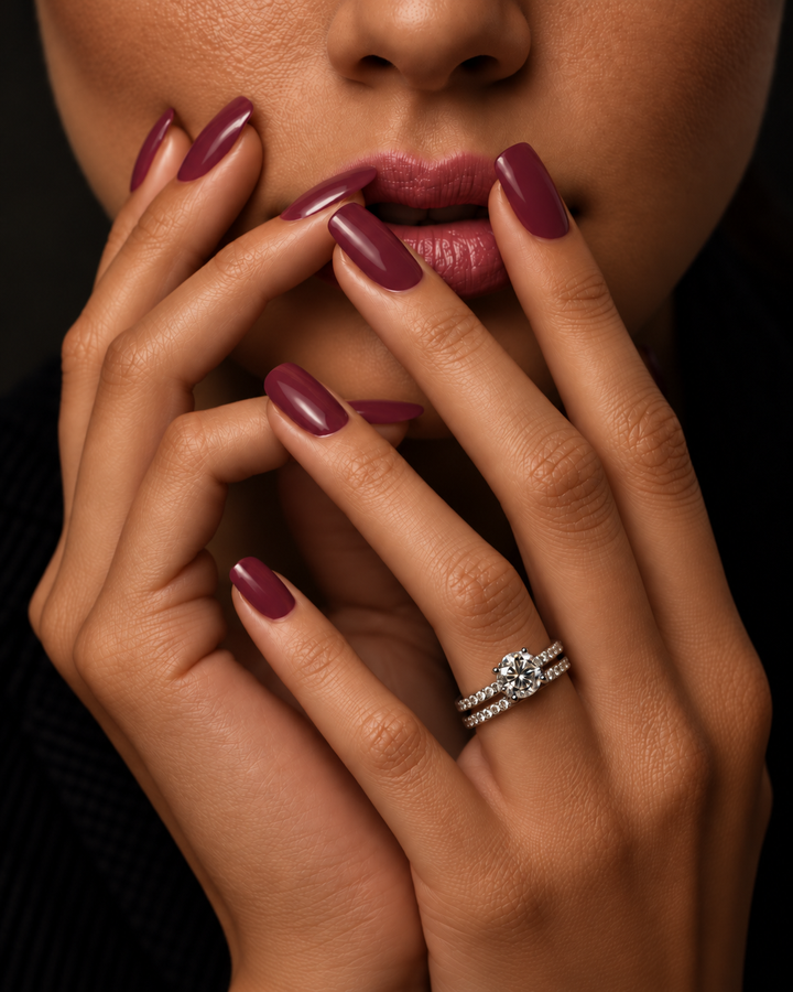 1 Carat True Love Duo Stackable Ring worn by a woman
