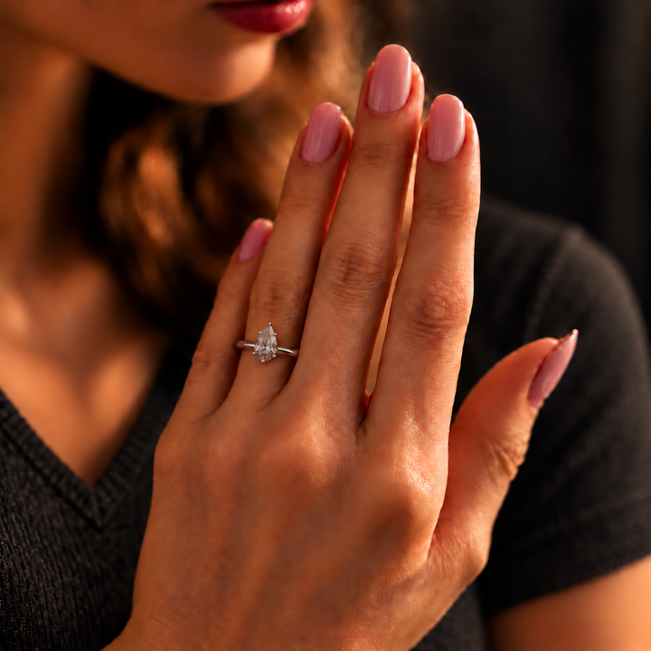 3 Carat Pear Cut Timeless Ring