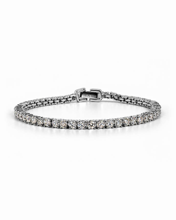 9 Cent Moonlit Arc Tennis Bracelet