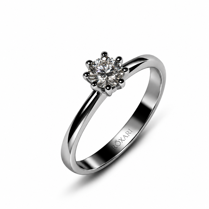 0.5 Carat Moissanite Octa Radiance Ring