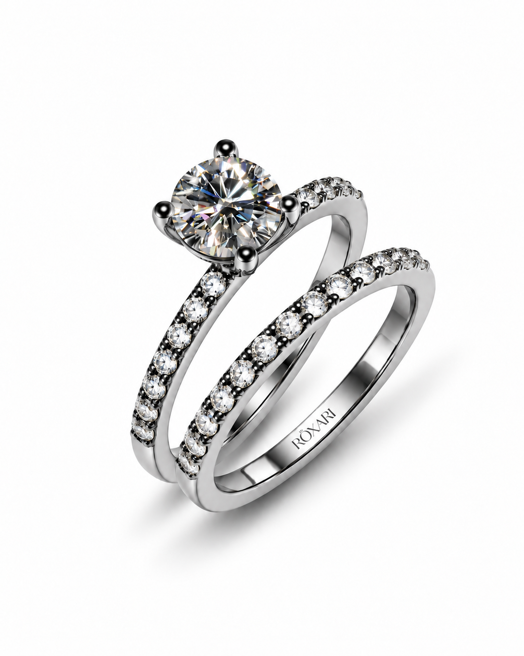 1 Carat True Love Duo Stackable Ring