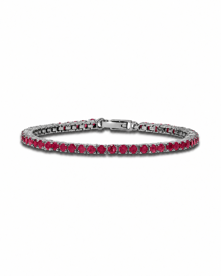 Natural Ruby Scarlet Reverie Tennis Bracelet