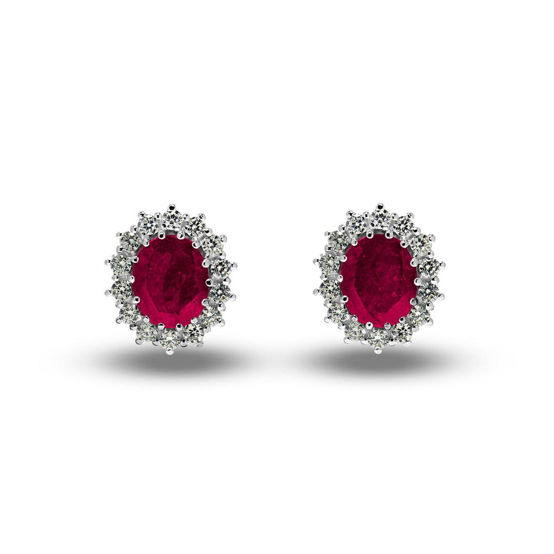 Ruby stone Earrings