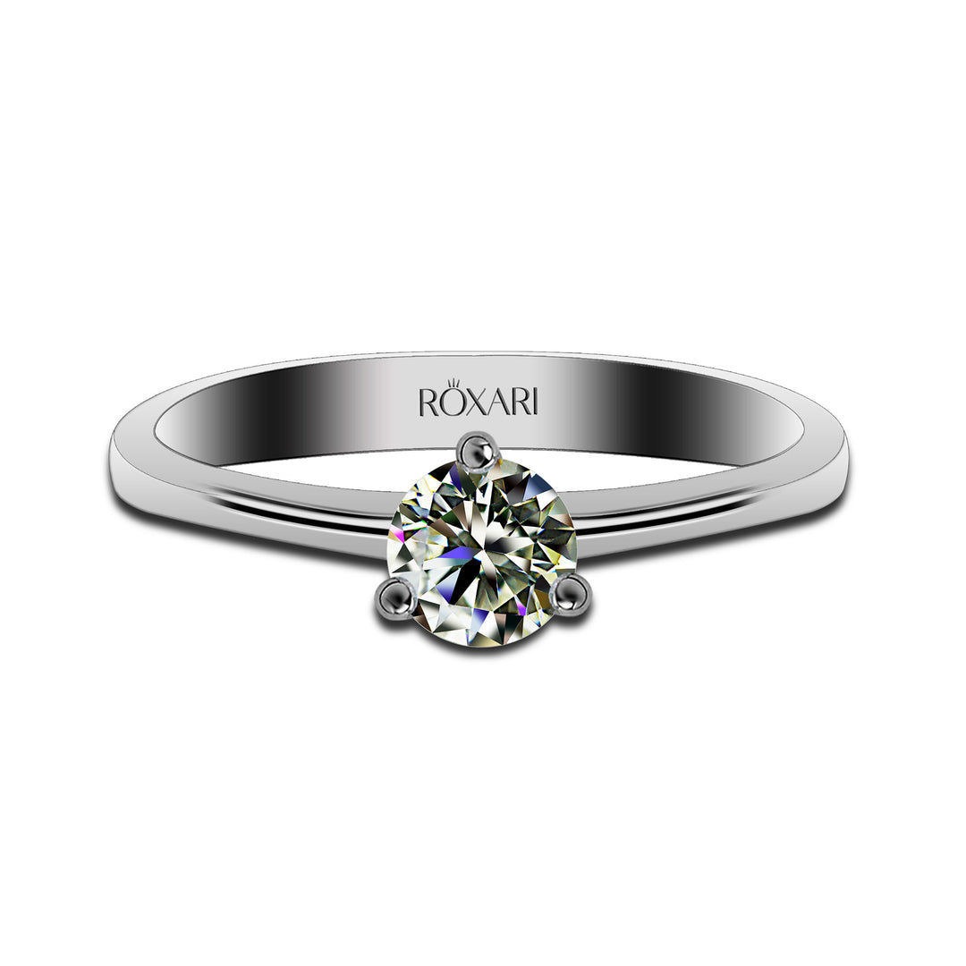 Moissanite wedding ring for women | Roxari