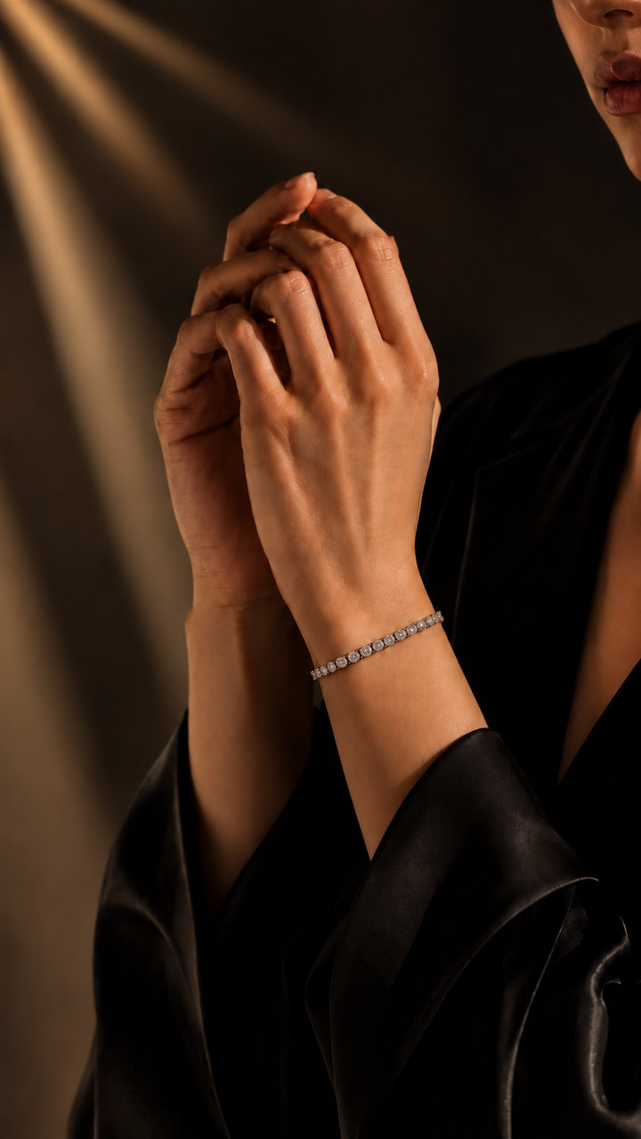 25 Cent Timeless Allure Tennis Bracelet