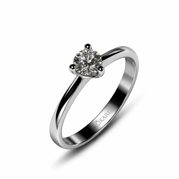 0.5 Carat Moissanite Trilogy Spark Ring