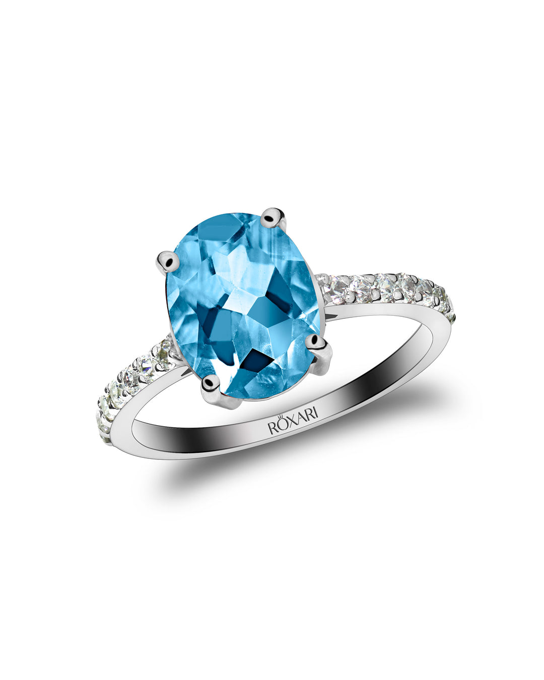 Blue Topaz ring for ladies | Roxari