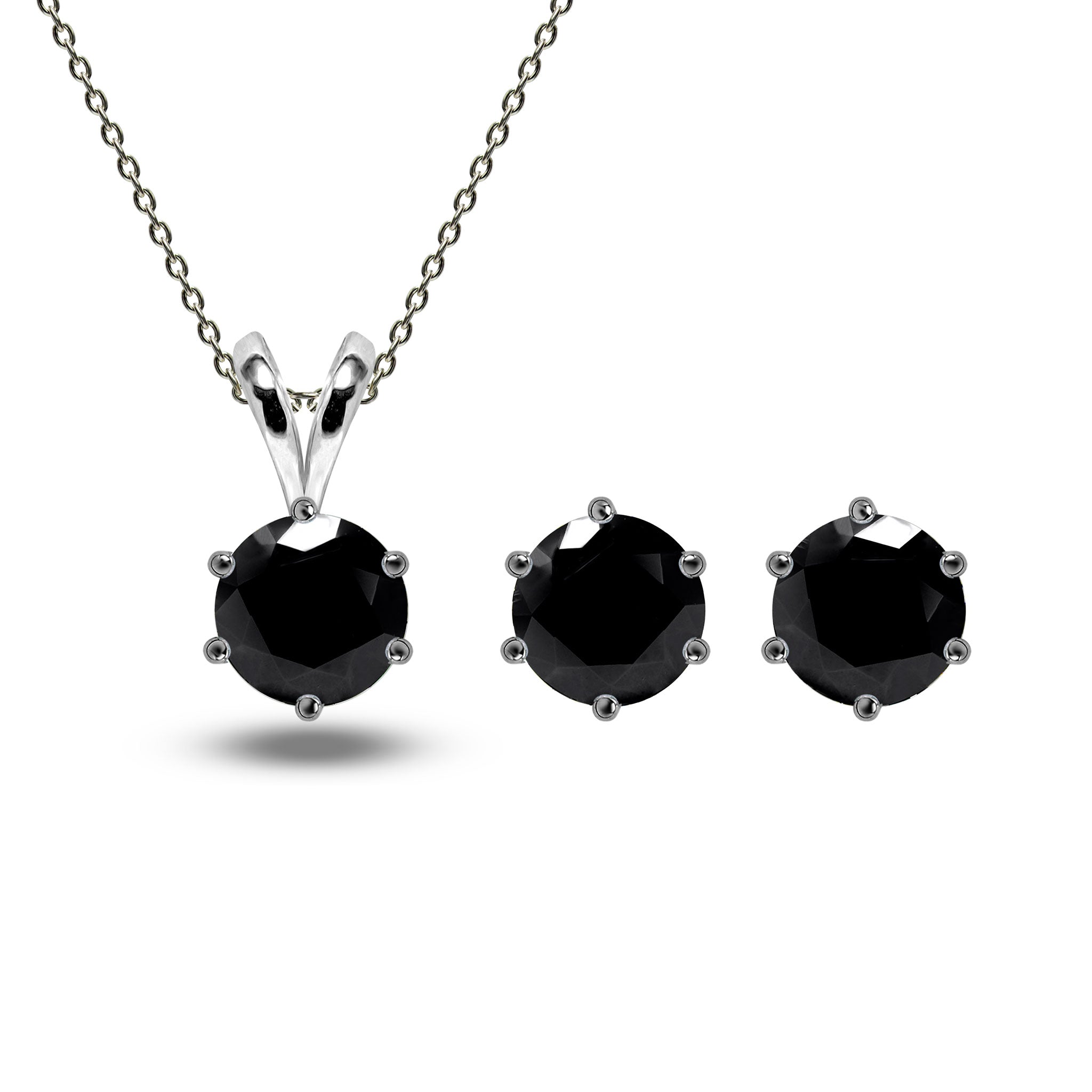 Bezel Set 5 Moissanite Necklace – Identity Diamonds