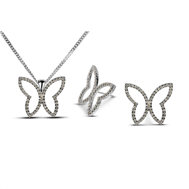 The Butterfly Whisper  Pendant Set