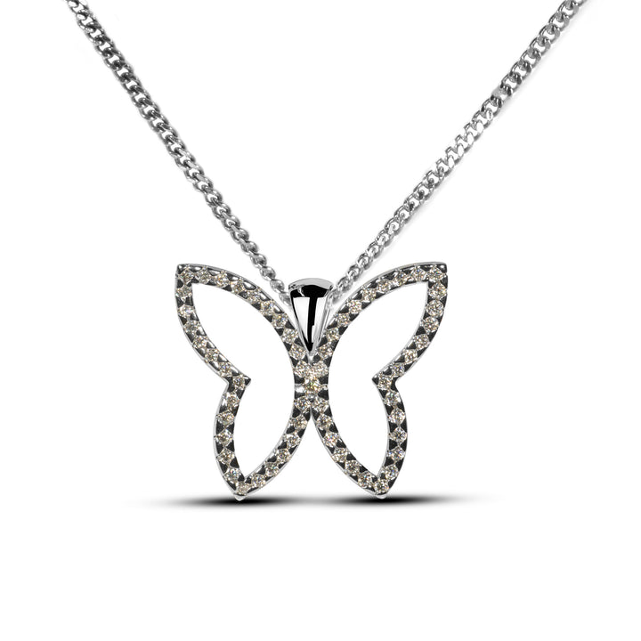 Moissanite diamond pendant