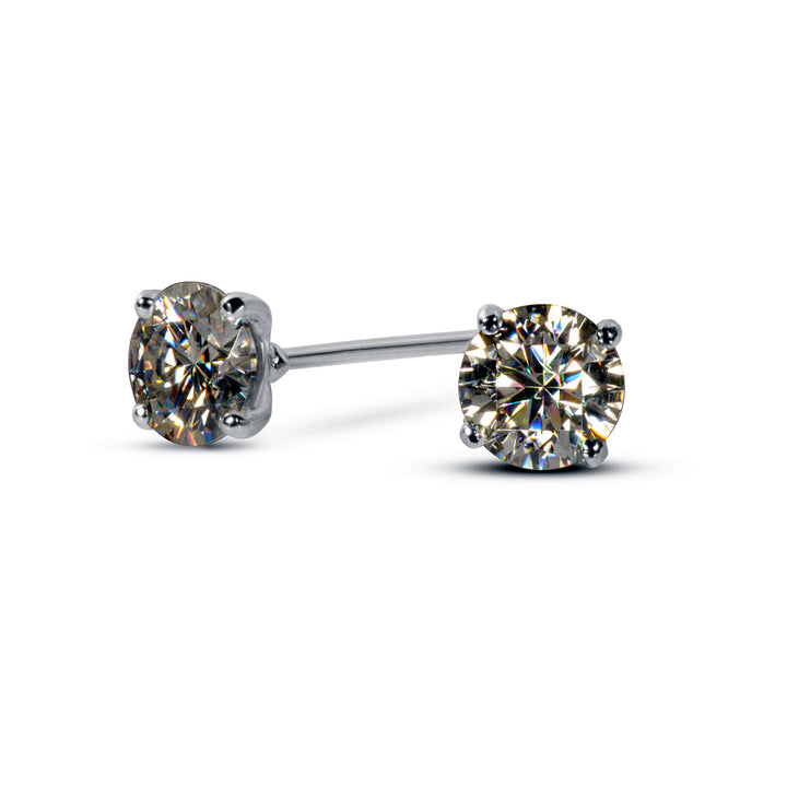 IGI 1 carat  Lab diamond earrings for women