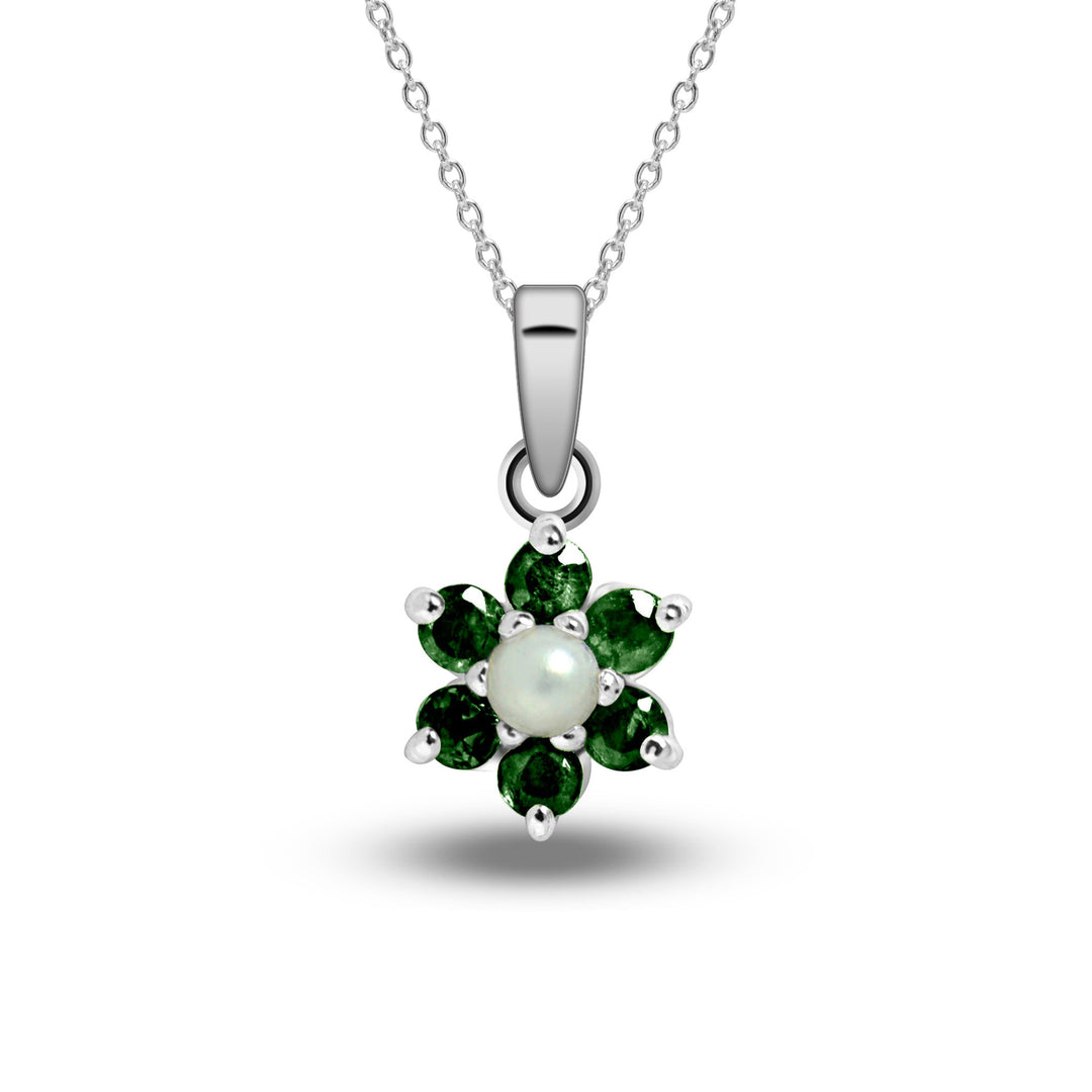 Emerald stone pendant