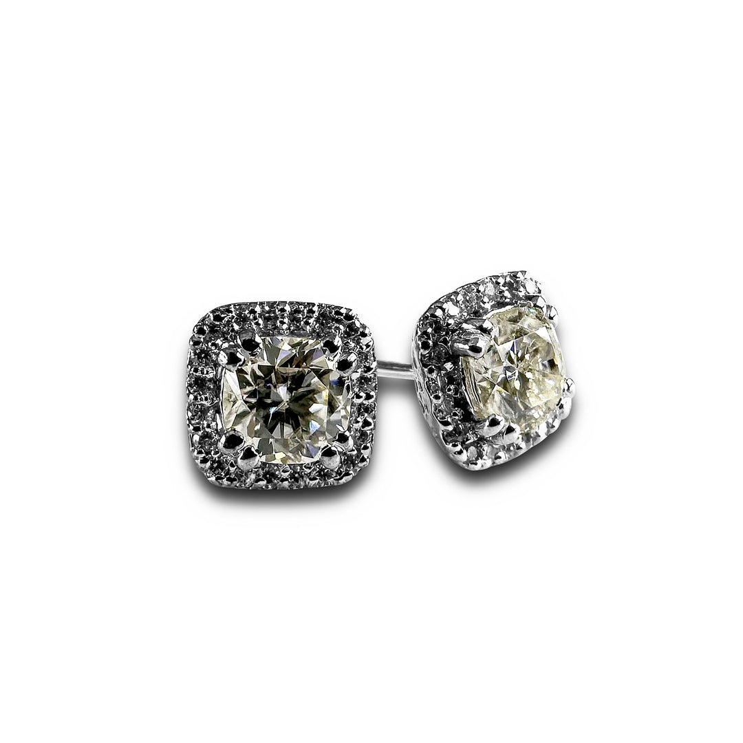 Moissanite diamond earrings | Roxari