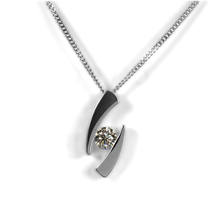 1 carat Moissanite Diamond pendant for women