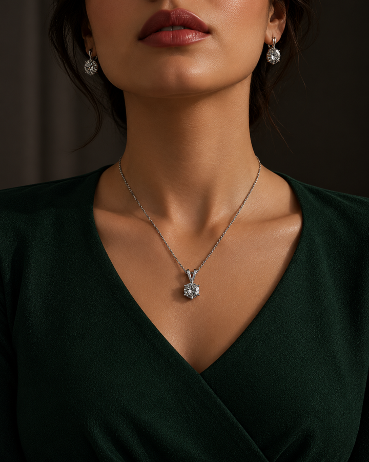 2 Carat Moissanite Infinite Allure Pendant