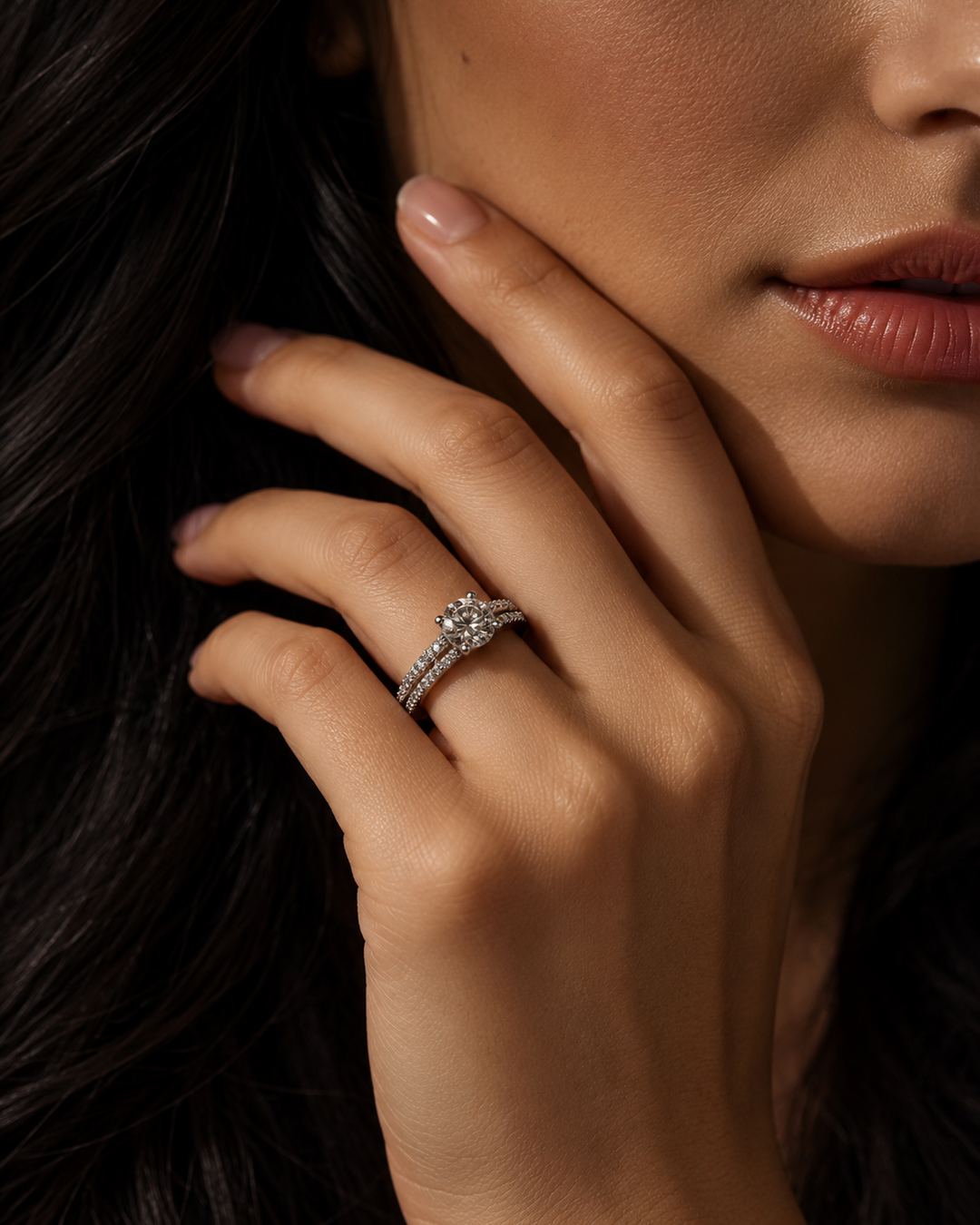1 Carat Moissanite Celestara Ring