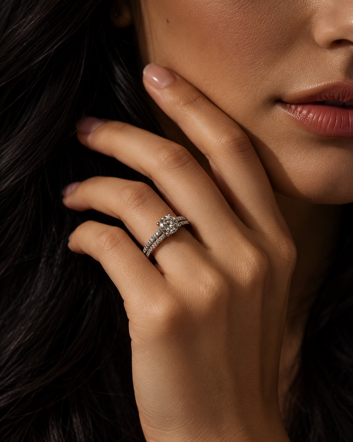 1 Carat Moissanite Celestara Ring