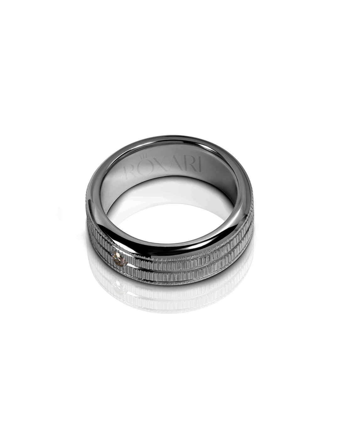 lab diamond wedding band for men