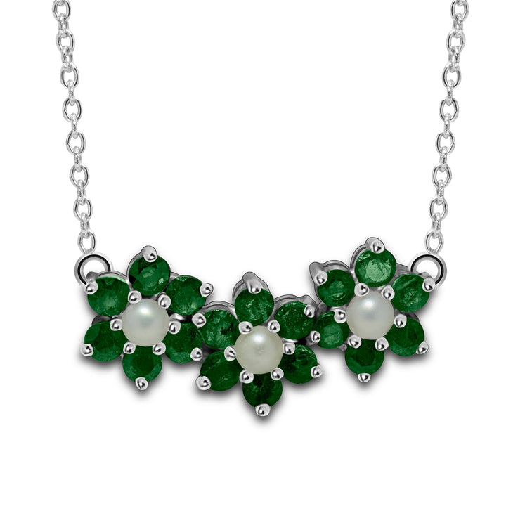 Zamurd stone necklace