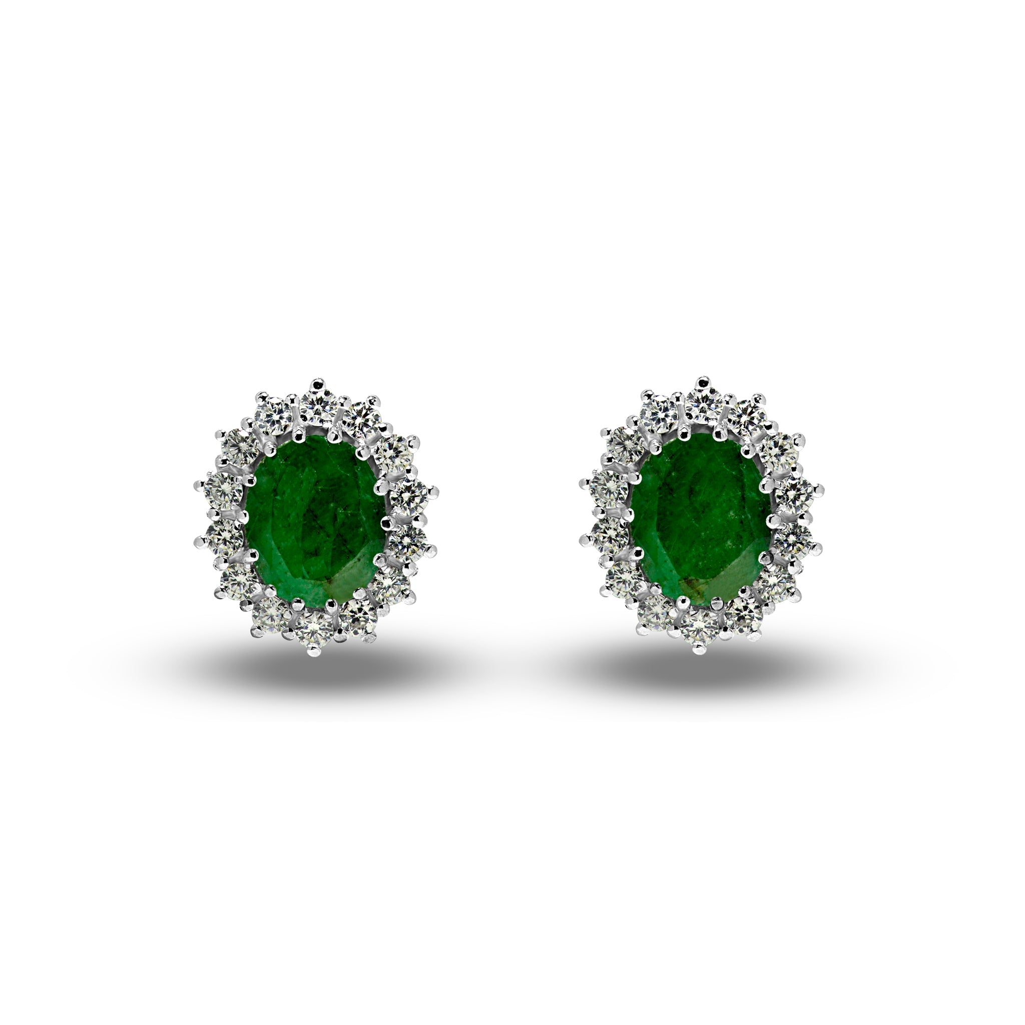 Buy Red & Green Floret Emeralds Earrings for Women Online at Ajnaa Jewels  |391452